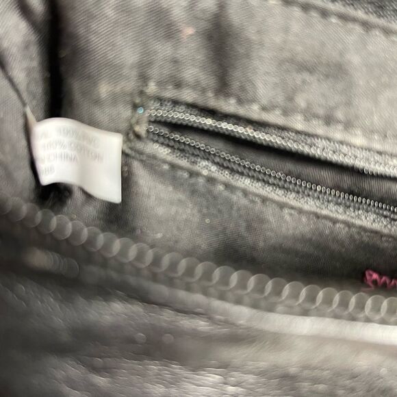 LULU Black faux leather wristlet embellished with black jewels. - Picture 9 of 9